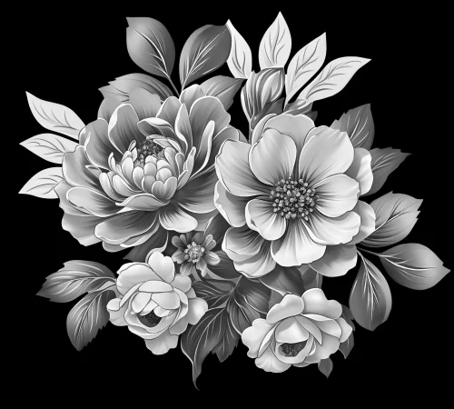 Цветочная композиция 030 (шиповник и розы) 