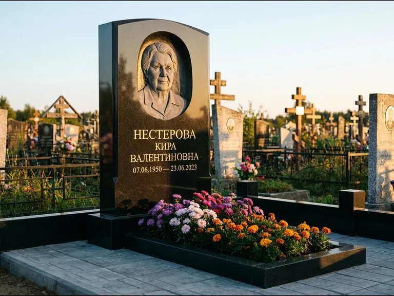 Памятник с барельефом — выполненная работа 12 в Омске