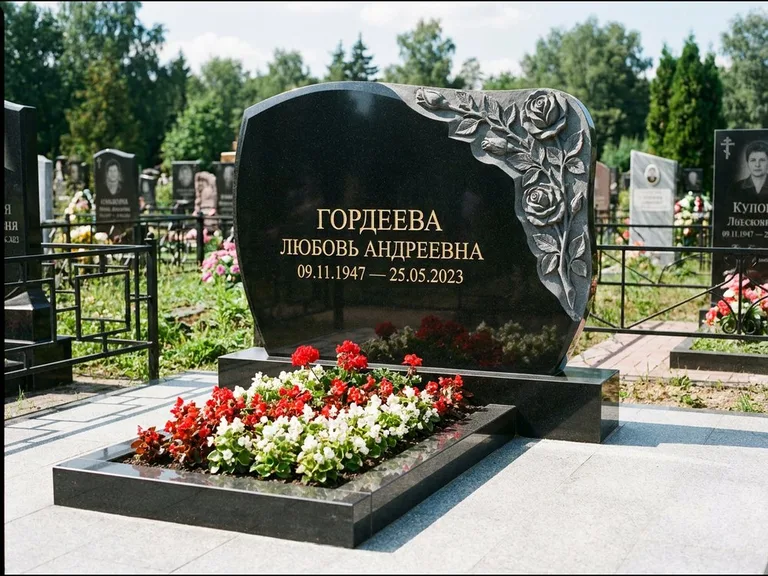 Памятник с барельефом — выполненная работа 16 в Омске