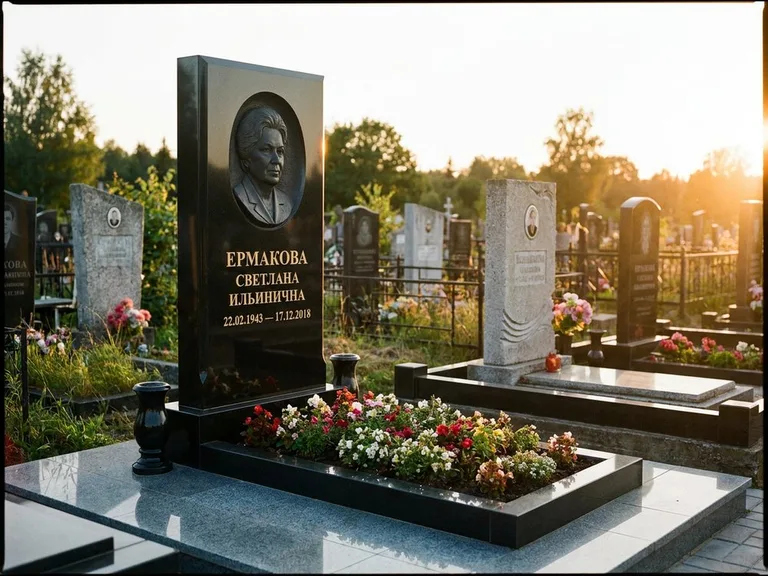 Памятник с барельефом — выполненная работа 18 в Омске