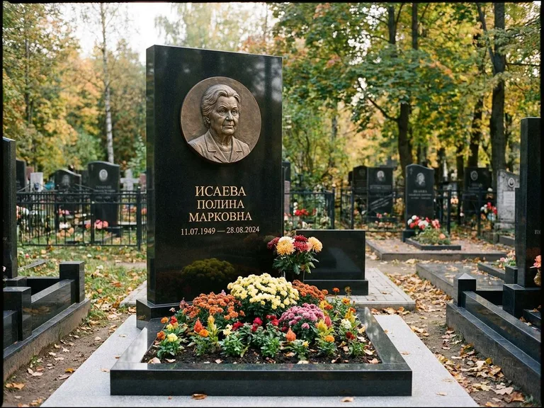 Памятник с барельефом — выполненная работа 20 в Омске