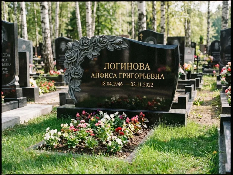 Памятник с барельефом — выполненная работа 22 в Омске
