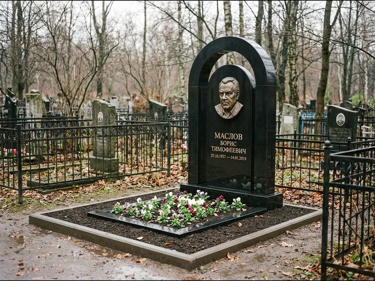 Памятник с барельефом — выполненная работа 23 в Омске