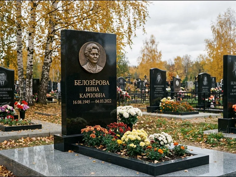 Памятник с барельефом — выполненная работа 2 в Омске