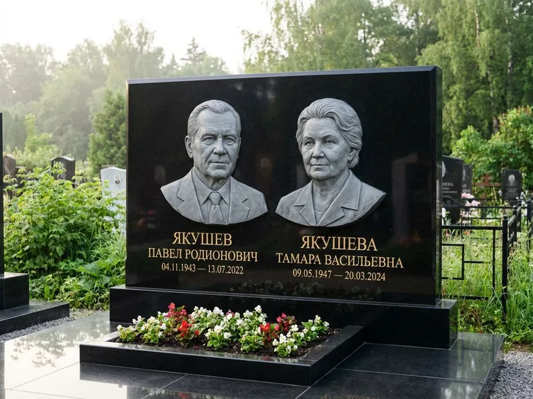 Памятник с барельефом — выполненная работа 36 в Омске
