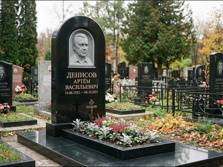 Памятник с барельефом — выполненная работа 5 в Омске