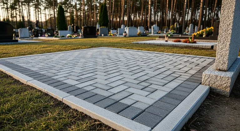 Мощение семейного захоронения, образец ПМ017 в Омске
