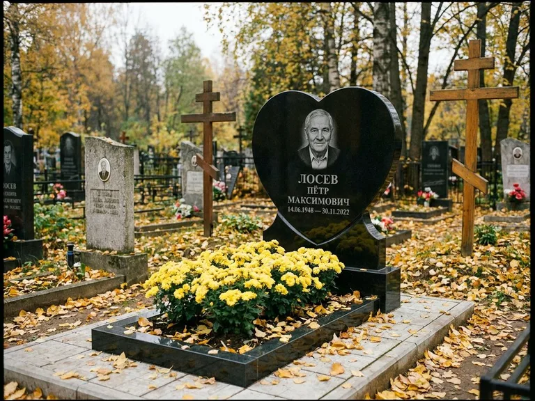 Керамический портрет пожилой женщины в Омске