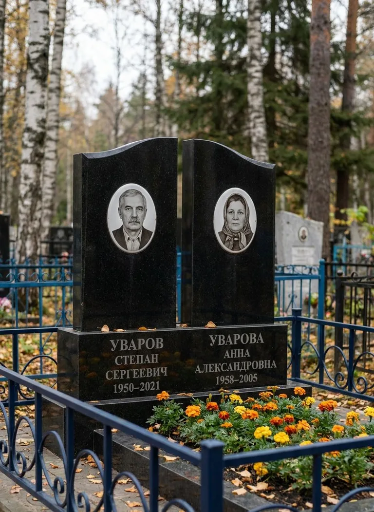 Аллея на Червишевском кладбище №2 в Тюмени