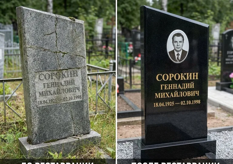 Полная реставрация старого памятника: до и после в Омске