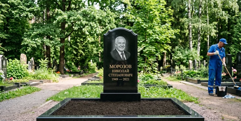 Уборка могил на кладбище в Омске — наведение порядка, мойка памятника, благоустройство участка