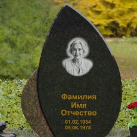 Комбинированный памятник светский для одного - П093