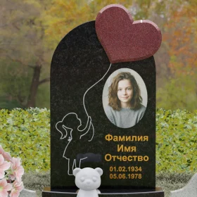Гранитный памятник на могилу, вертикальный - П141