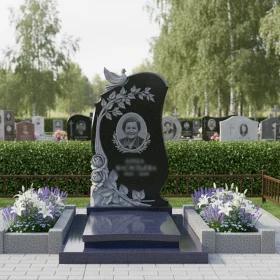 Элитный гранитный памятник для одного - ПН006