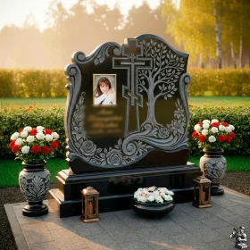 Элитный православный памятник из гранита - ПН144