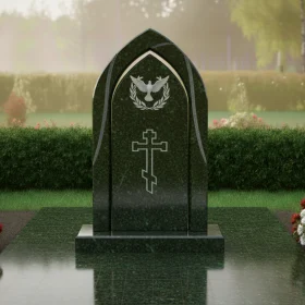 Православный вертикальный гранитный памятник - ПН325