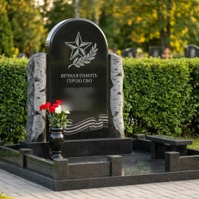 Светский Гранитный мемориал вертикальный - ПН407