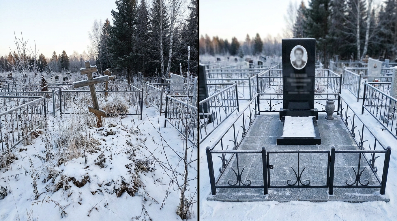 Памятник под ключ в Омске — пример 1