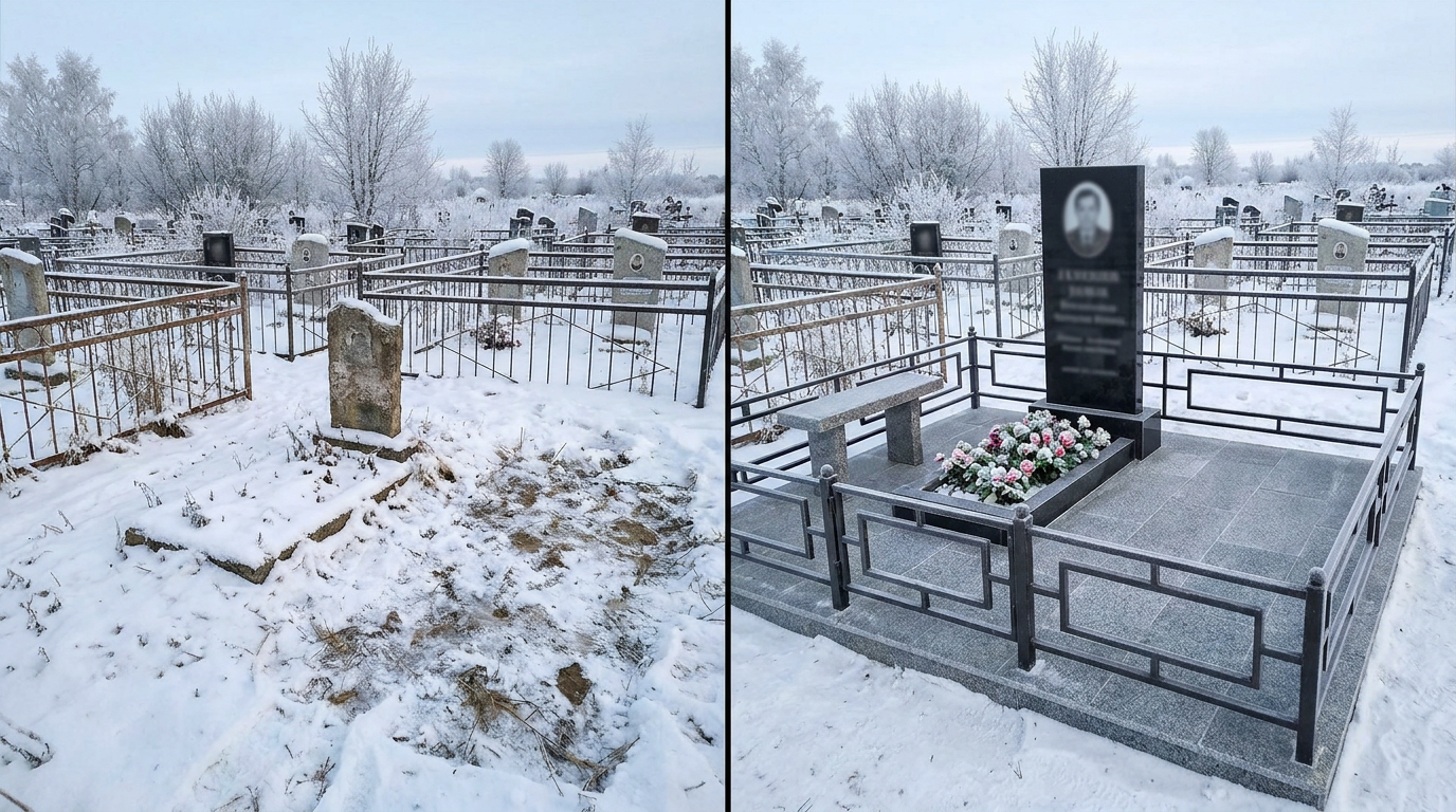 Памятник под ключ в Омске — пример 2
