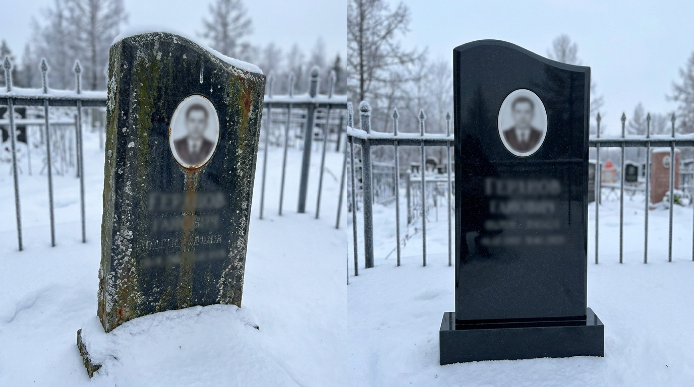 Реставрация памятника в Омске — пример 1