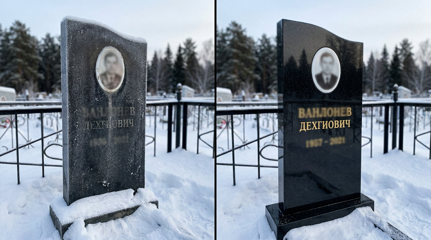 Реставрация памятника в Омске — пример 2