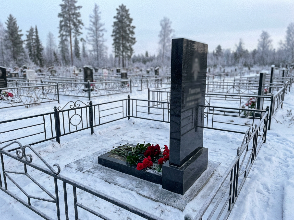 Уборка могилы в Омске — пример 3